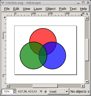 zrzut okna programu graficznego z interpretacją rysunku SVG