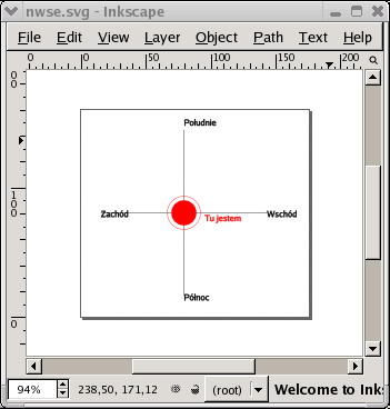 zrzut okna programu graficznego z interpretacją rysunku SVG